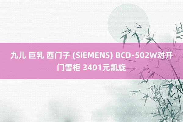 九儿 巨乳 西门子 (SIEMENS) BCD-502W对开门雪柜 3401元凯旋