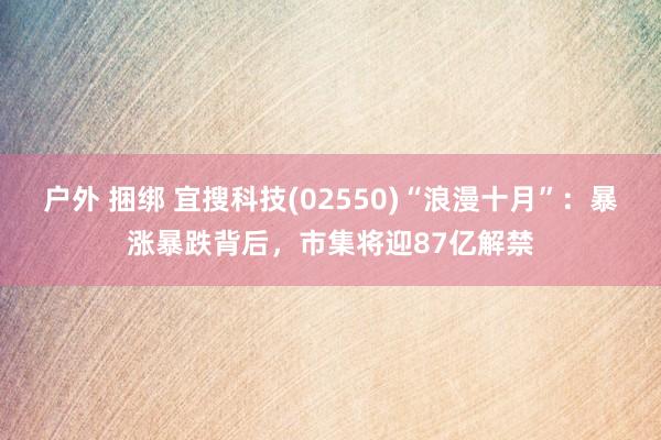 户外 捆绑 宜搜科技(02550)“浪漫十月”：暴涨暴跌背后，市集将迎87亿解禁