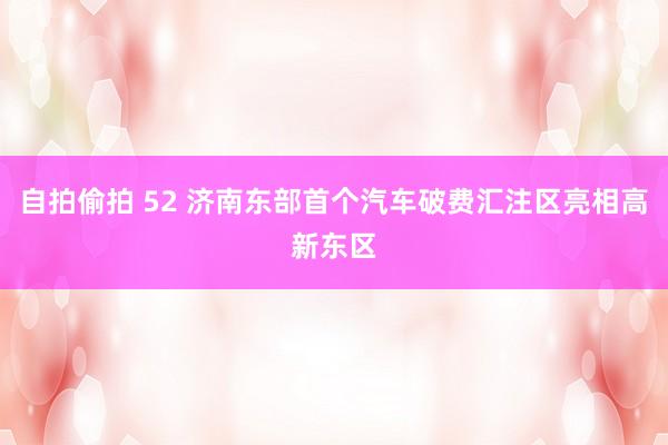 自拍偷拍 52 济南东部首个汽车破费汇注区亮相高新东区