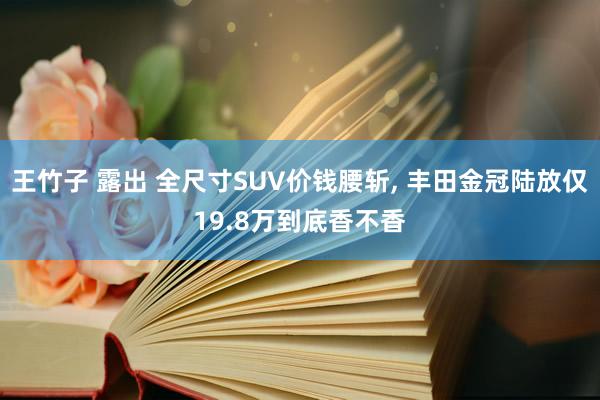 王竹子 露出 全尺寸SUV价钱腰斩， 丰田金冠陆放仅19.8万到底香不香