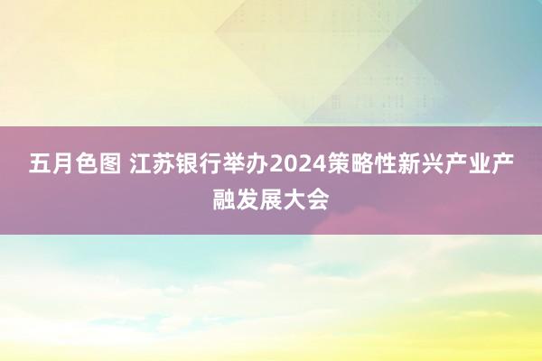 五月色图 江苏银行举办2024策略性新兴产业产融发展大会